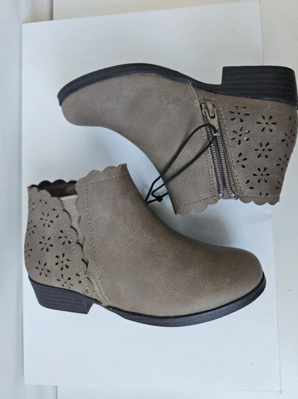 Thereabouts Girls TH PIMA Brown Ankle Boots Size 12M - NIB